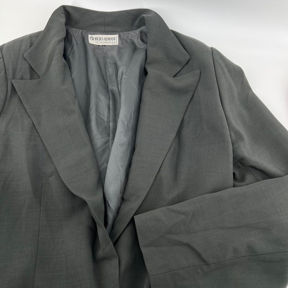 Giorgio Armani Jackets & Blazers - Vintage Giorgio Armani Le Collezioni Women Grey Wool Blazer Made in Italy M 8-10
